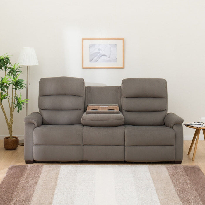 3S ELECTRIC SOFA N-BELIEVA MICROFIBER GY-J