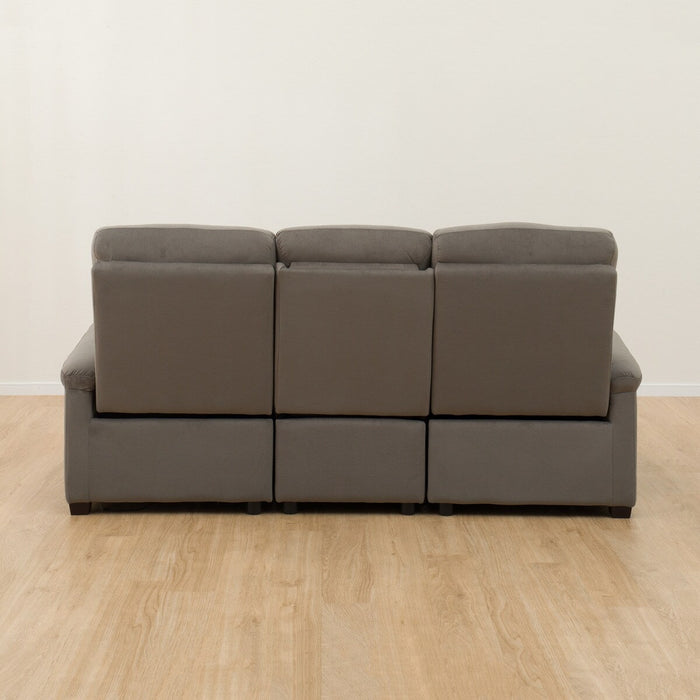 3S ELECTRIC SOFA N-BELIEVA MICROFIBER GY-J