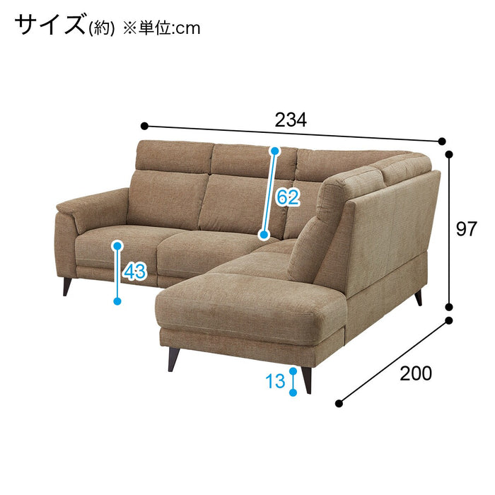 CORNER SOFA LB07 LC BR