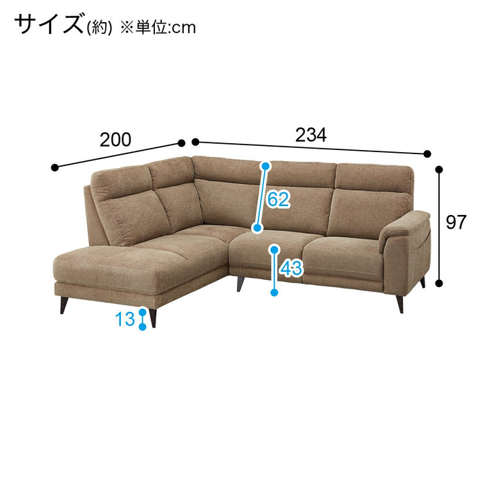 CORNER SOFA LB07 RC BR