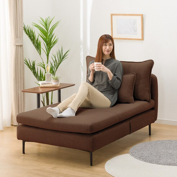 MS01 CHAISE LONG ARMLESS N-SHIELD FB AQ-BR