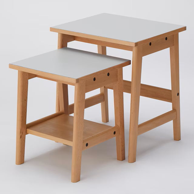 NEST TABLE BD002 GY/LBR