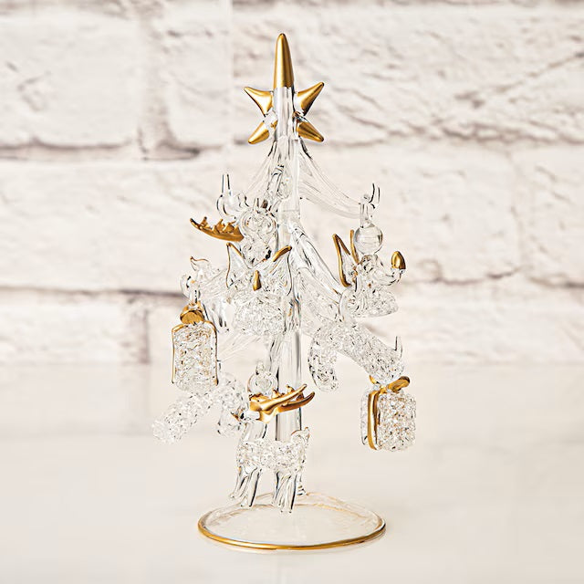 CHRISTMAS ORNAMENT GLASS TREE RW-G67 n4RW