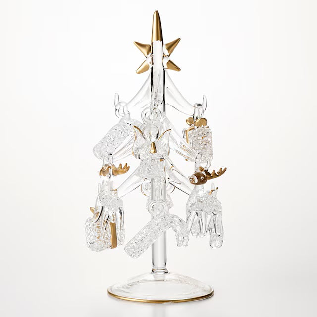 CHRISTMAS ORNAMENT GLASS TREE RW-G67 n4RW