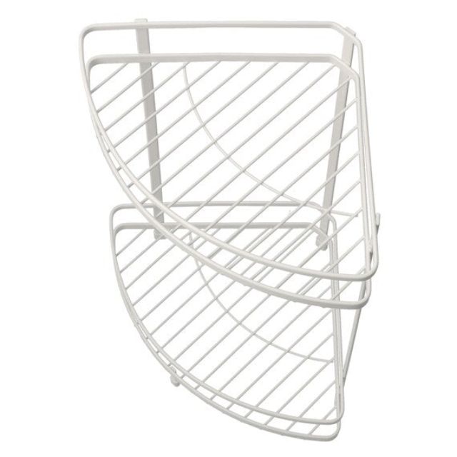 WIRE BATH RACK 2TIER CORNER PIATTO-2 W27.7D20H34