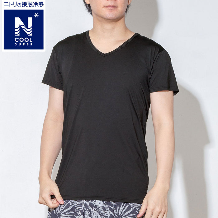 MEN'S SUPER COOL V-NECK T-SHIRT BK LL