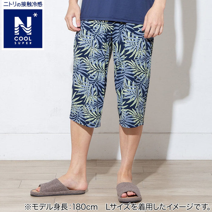 MEN'S SUPER COOL THREE-QUARTER LENGTH ROOM PANTS BOTANICAL BL M