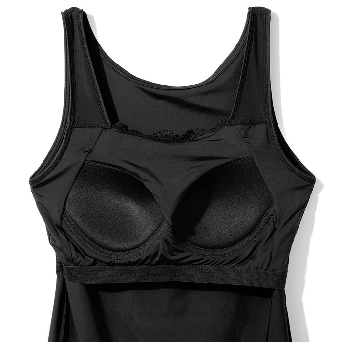 WOMEN'S SUPERCOOL TANK TOP WITH BUILT-IN CUP, LACE BKM