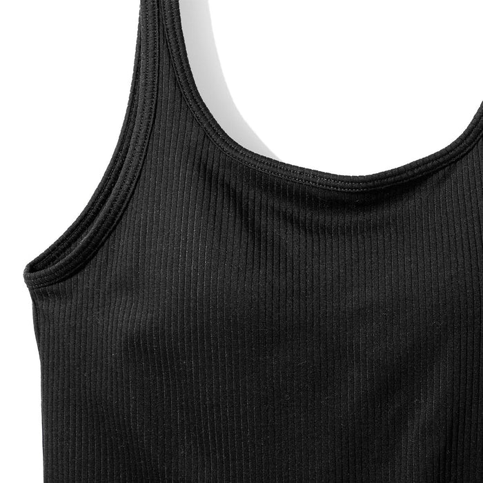 WOMEN'S SUPERCOOL RIBBED TANK TOP WITH BUILT-IN CUP BKM