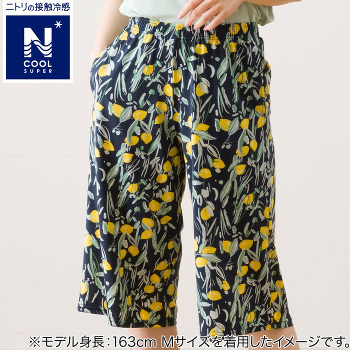 WOMEN'S SUPERCOOL THREE-QUARTER LENGTH ROOMPANTS LEMON PATTERN M