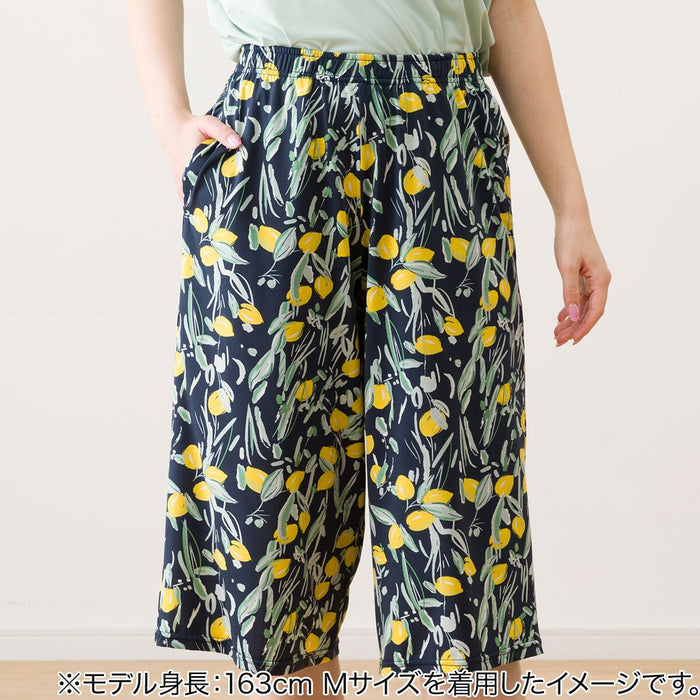 WOMEN'S SUPERCOOL THREE-QUARTER LENGTH ROOMPANTS LEMON PATTERN M