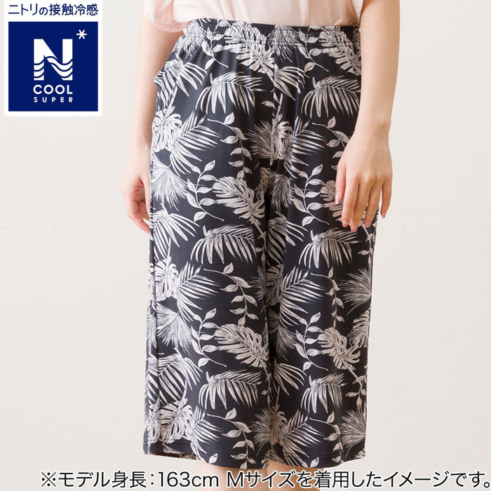 WOMEN'S SUPERCOOL THREE-QUARTER LENGTH ROOMPANTS LEAF PATTERN M