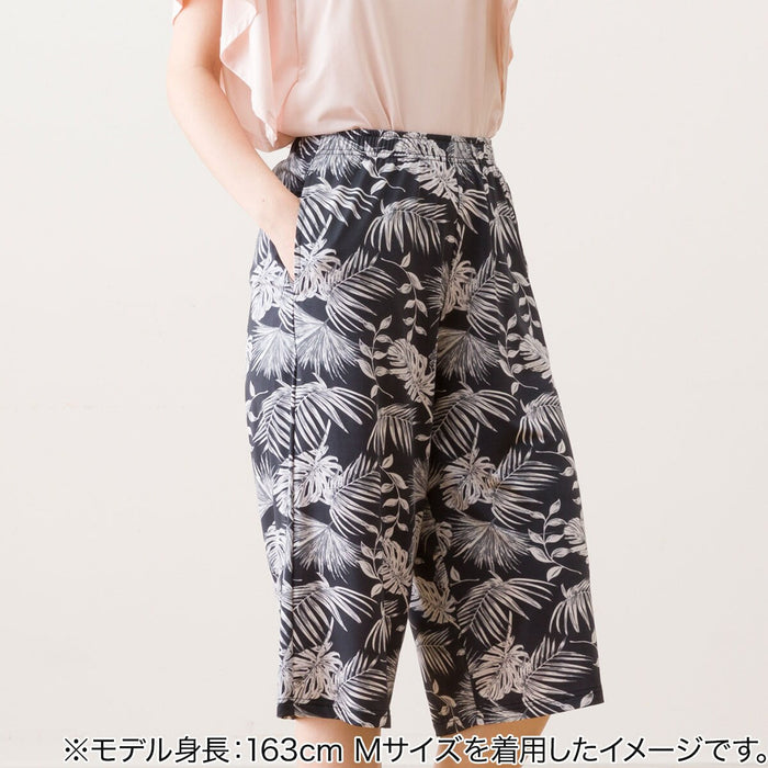 WOMEN'S SUPERCOOL THREE-QUARTER LENGTH ROOMPANTS LEAF PATTERN M