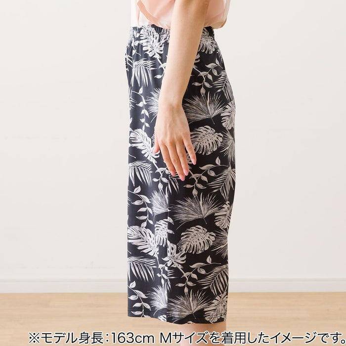 WOMEN'S SUPERCOOL THREE-QUARTER LENGTH ROOMPANTS LEAF PATTERN M