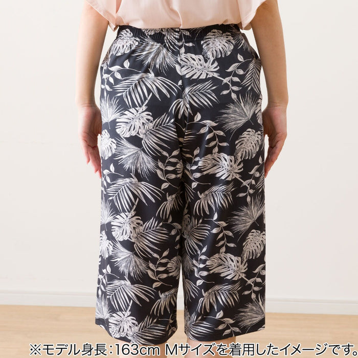 WOMEN'S SUPERCOOL THREE-QUARTER LENGTH ROOMPANTS LEAF PATTERN M