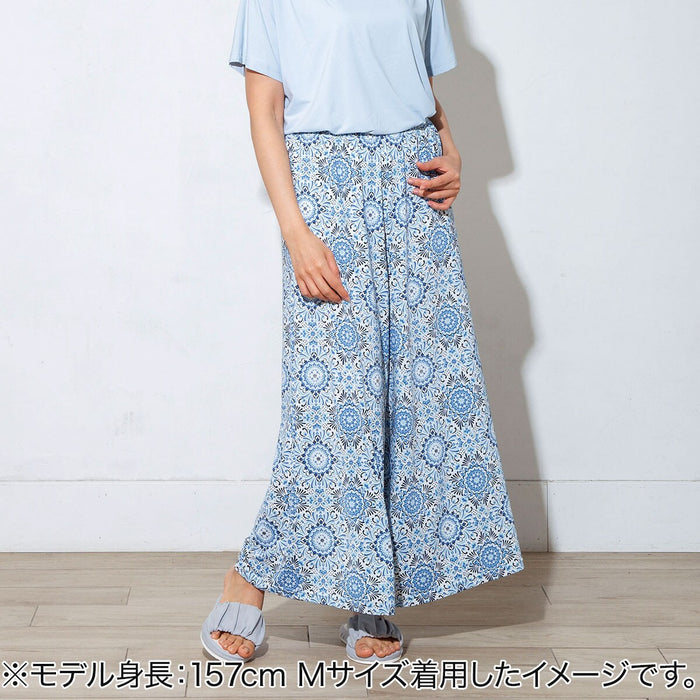 WOMEN'S COOL LONG LENGTH ROOM PANTS TILE PATTERN M