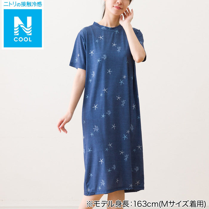 WOMEN'S COOL RELAXED DRESS SEA-INSPIRED DESIGN DBL M