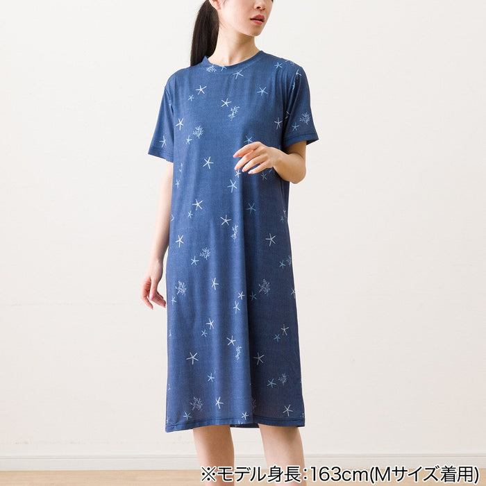 WOMEN'S COOL RELAXED DRESS SEA-INSPIRED DESIGN DBL M