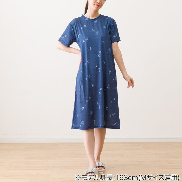 WOMEN'S COOL RELAXED DRESS SEA-INSPIRED DESIGN DBL M