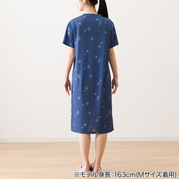 WOMEN'S COOL RELAXED DRESS SEA-INSPIRED DESIGN DBL M