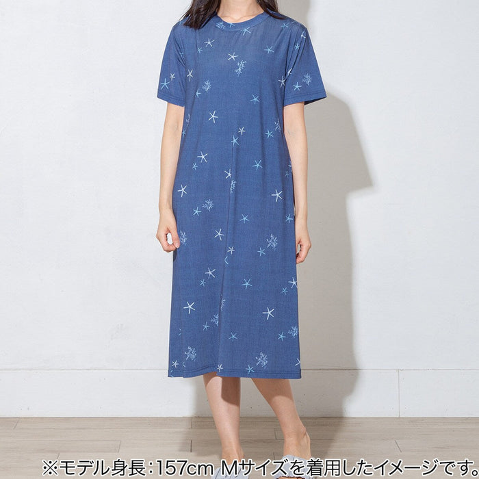 WOMEN'S COOL RELAXED DRESS SEA-INSPIRED DESIGN DBL M