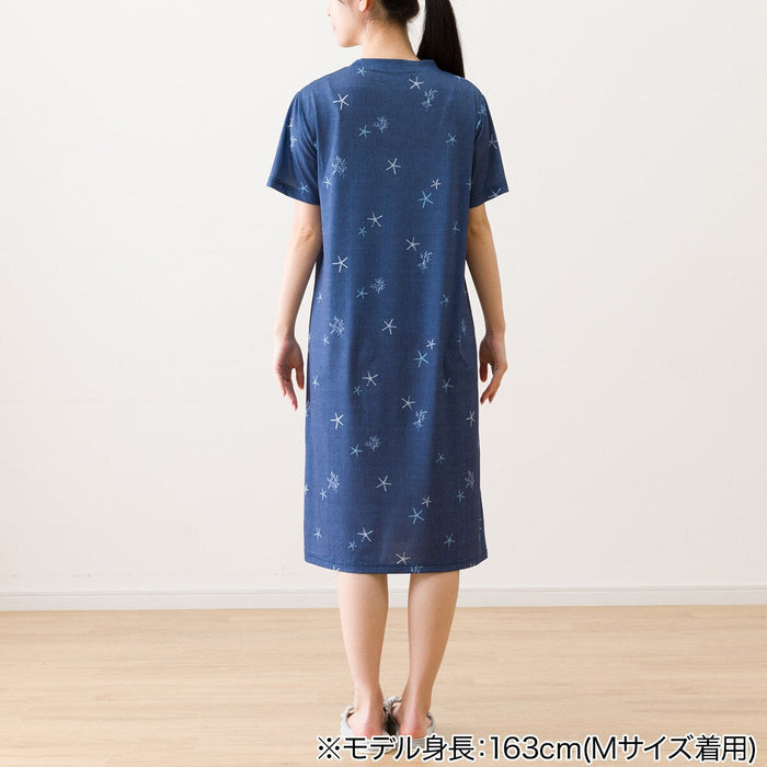 WOMEN'S COOL RELAXED DRESS SEA-INSPIRED DESIGN DBL L