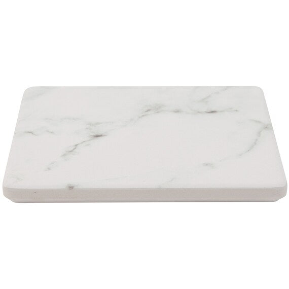 CERAMIC COASTER MARBLE WH 2PCS