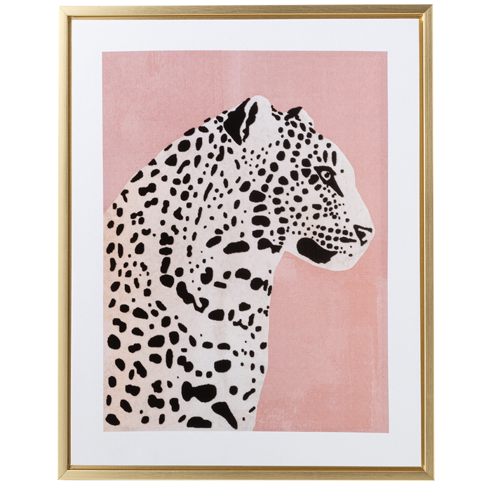 FRAMED POSTER 38X48 LEOPARD