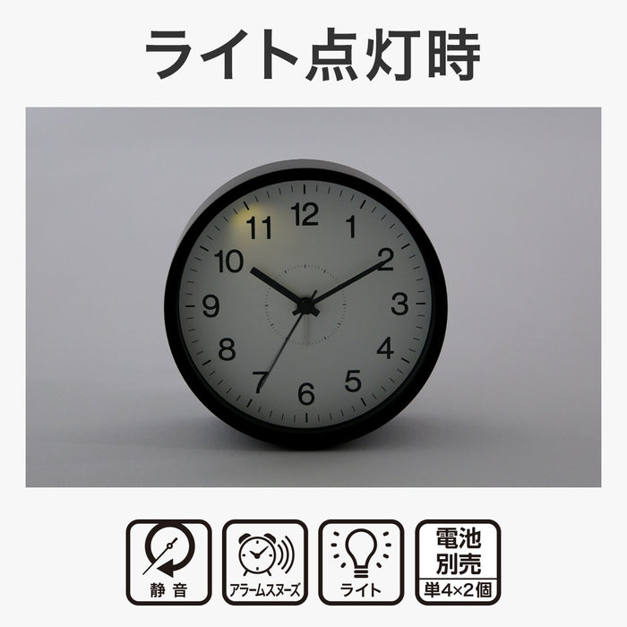 TABLE CLOCK SW BK 006TG