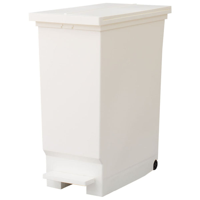 SIDE FLAP LID PEDAL PAIL 45L WH