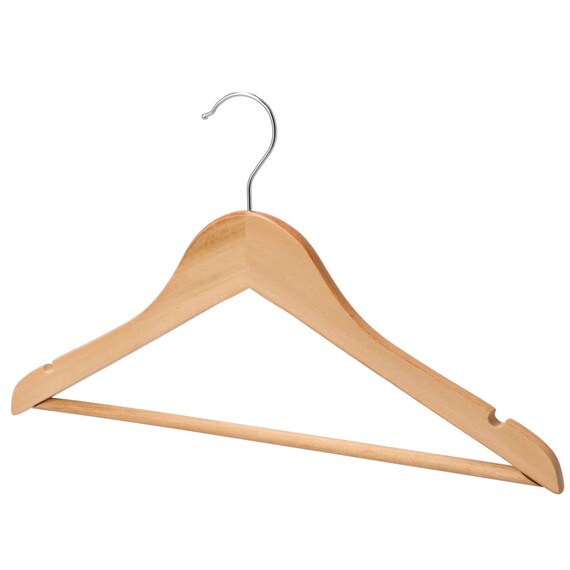 WOODEN CLOTH HANGER W38 EUCALY 5P