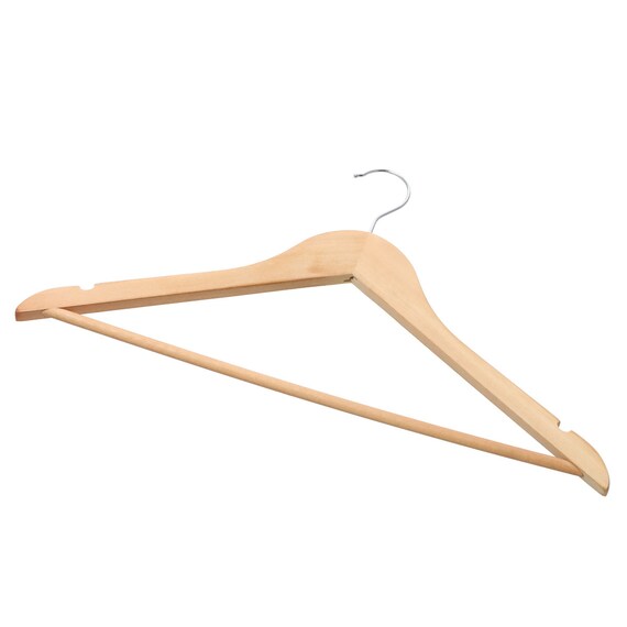 WOODEN CLOTH HANGER W45 EUCALY 5P