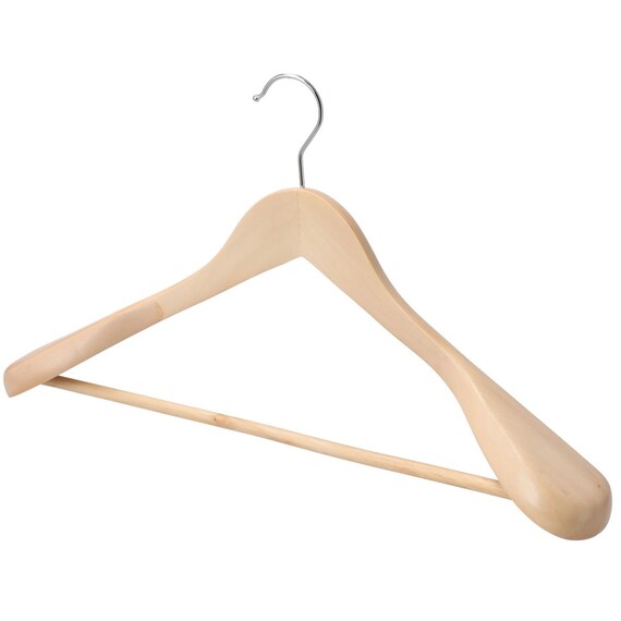 WOODEN JACKET HANGER W45 LOTUS