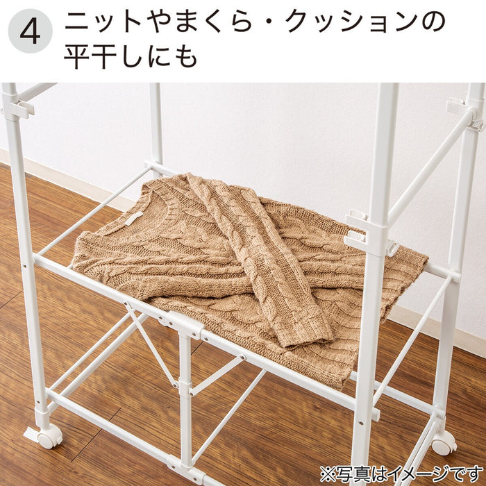 FOLDABLE DRYING RACK W/ALUMINUM FRAME BH04 WH