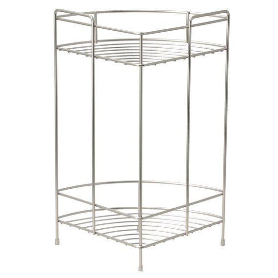 WIRE BATH RACK 2TIER CORNER FB3002 W19.5D19.5H36.5