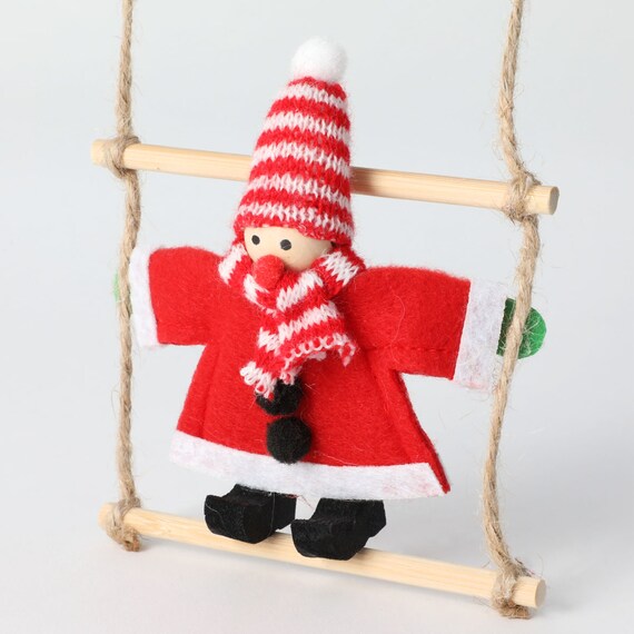 CHRISTMAS ORNAMENT HANGING SANTA n2GL