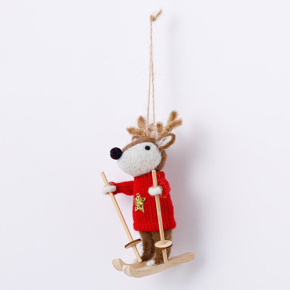 ORNAMENT SKI DEER CB-20512 n3GL