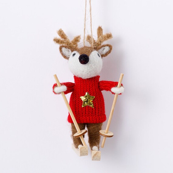 ORNAMENT SKI DEER CB-20512 n3GL