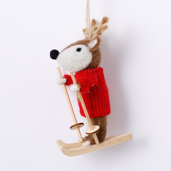 ORNAMENT SKI DEER CB-20512 n3GL