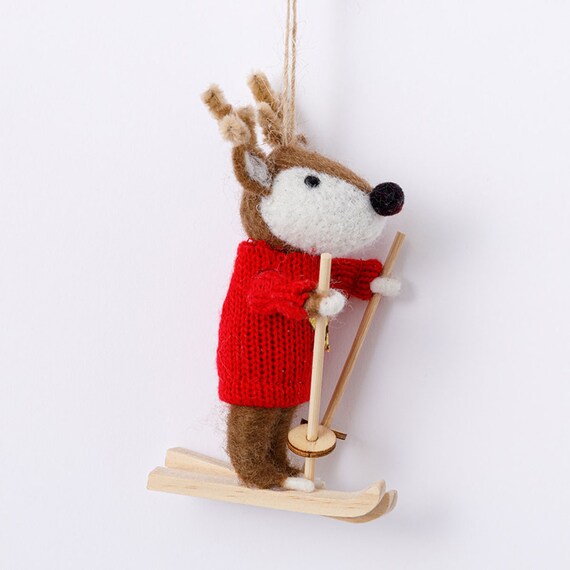 ORNAMENT SKI DEER CB-20512 n3GL