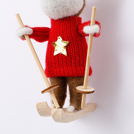 ORNAMENT SKI DEER CB-20512 n3GL