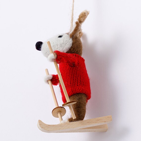 ORNAMENT SKI DEER CB-20512 n3GL