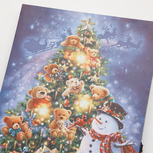 CHRISTMAS LED POSTER SNOWMAN/TREE n3ZF