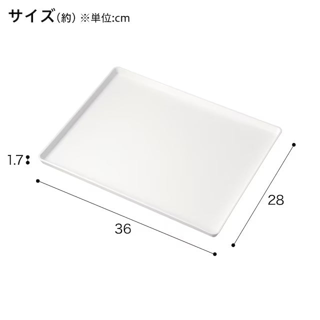 NON-SLIP TRAY WH M