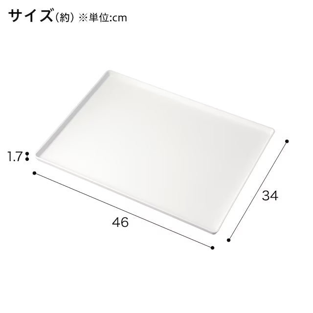 NON-SLIP TRAY WH L