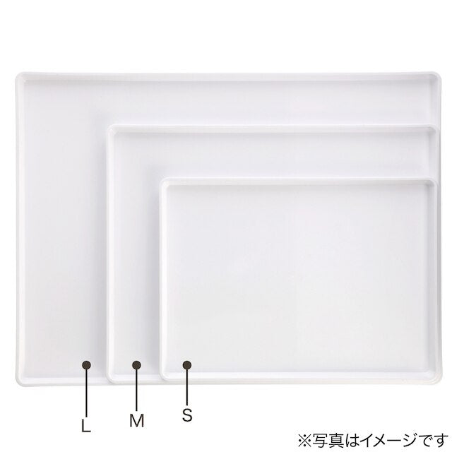 NON-SLIP TRAY WH L