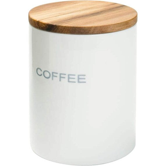 PORCELAIN CANISTER 600ML COFFEE