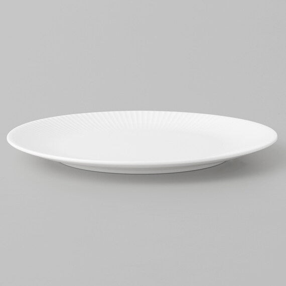 BONE CHINA 24CM STRIPED PLATE BC012