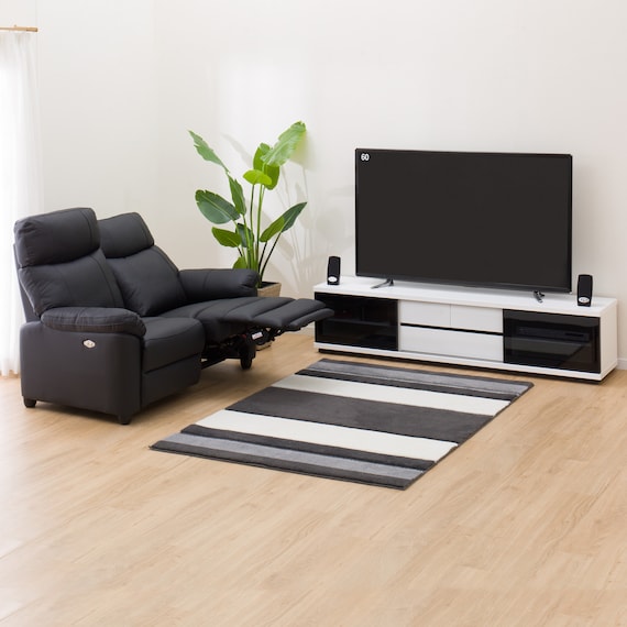 2P ELECTRIC SOFA GRAZE BK