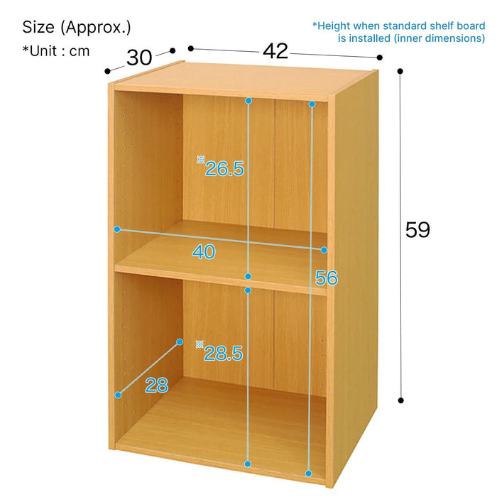 COLOUR BOX NCOLOBO 2TIER LBR